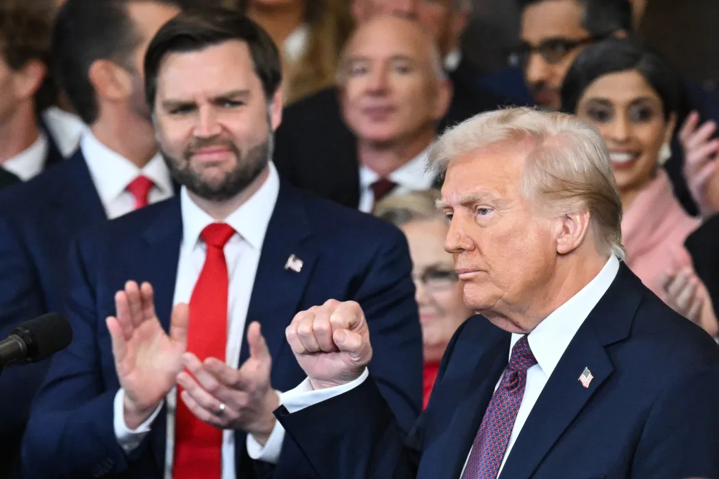 TechDogs-"An Image Of President Donald Trump And Vice President JD Vance"