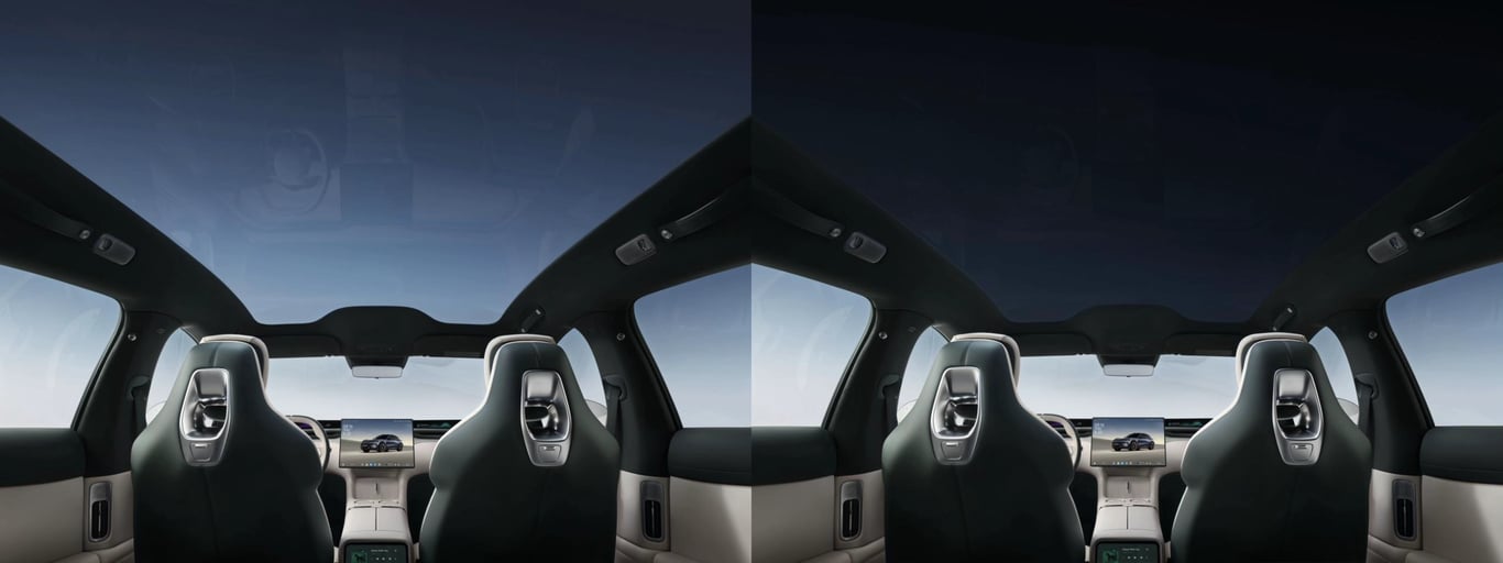TechDogs-"An Image Depicting Xiaomi's Smart-Dimming EC Panoramic Sunroof"