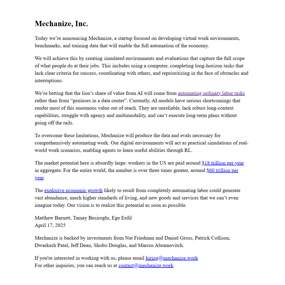TechDogs-"A Screenshot Of Mechanize's Website"