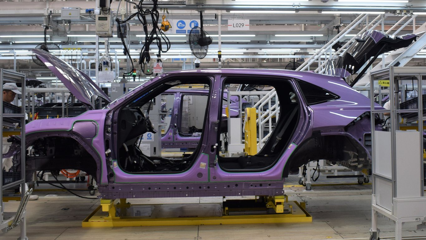 TechDogs-"An Image Showing The Automated Ev Assembly Process At The New Gac Honda Plant"
