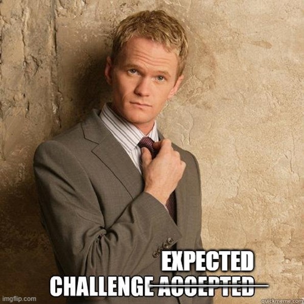TechDogs-"Use Cases Of Quantum Networking"-'An Image Showing Barney From HIMYM Saying "Challenge Expected""
