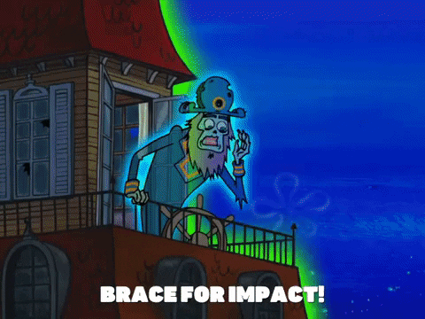 TechDogs-"What Is The Internet Of Medical Things?"-"A GIF Of A Cartoon TV Show - SpongeBob SquarePants - Brace For Impact!"