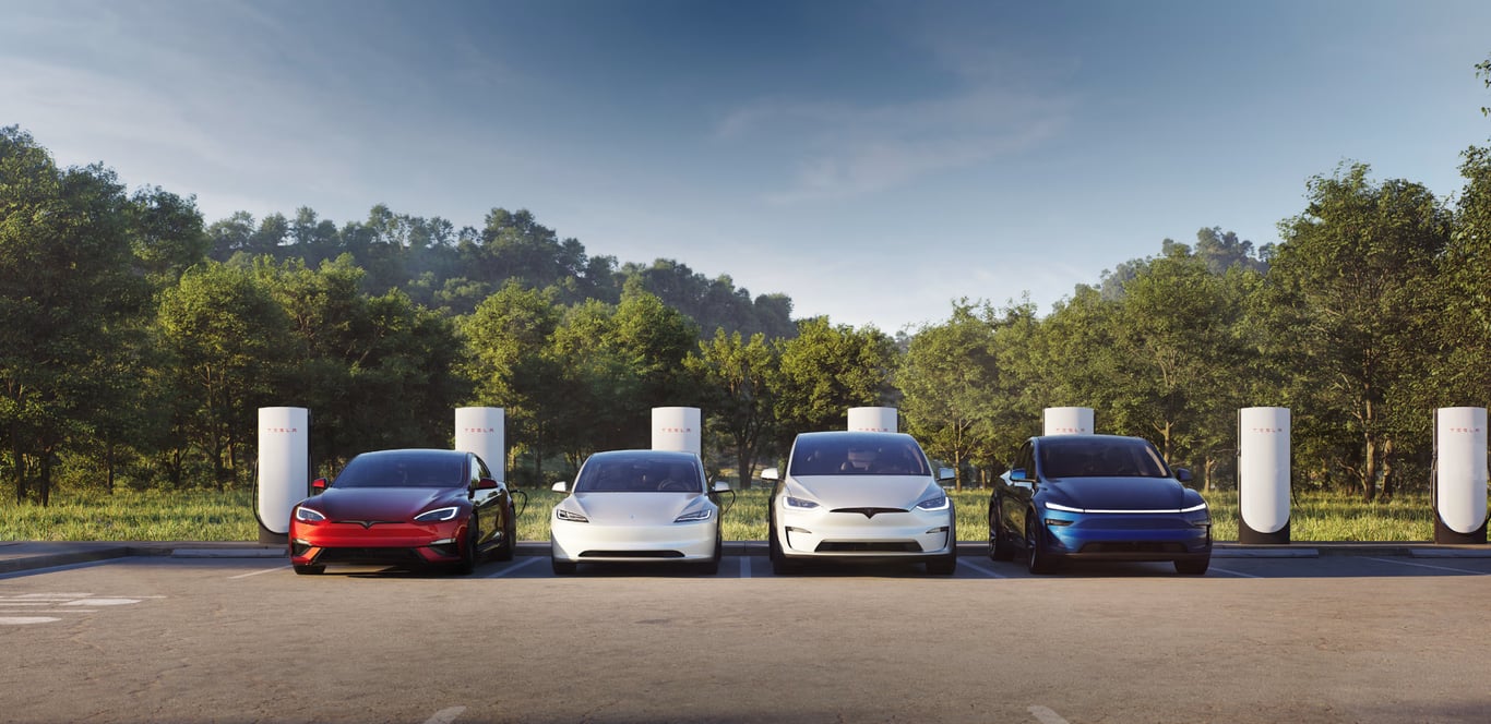 TechDogs-"An Image Of Tesla Vehicles"