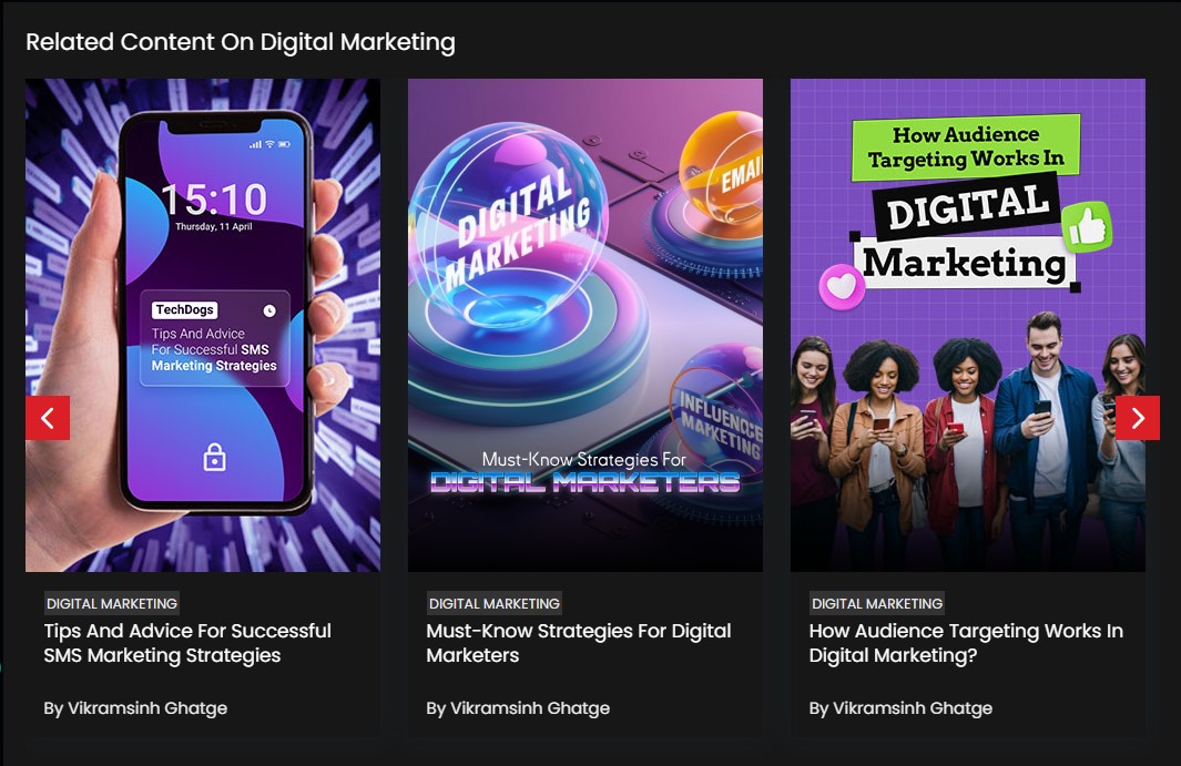 TechDogs-"Product Marketing"-"A Screengrab Of The TechDogs' Related Content Section"