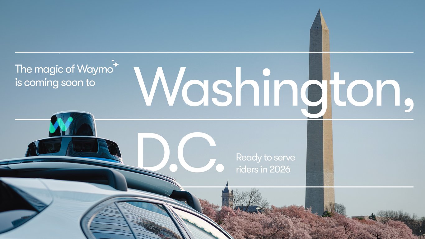 TechDogs-"An Image Announcing Waymo Is Expanding To Washington, D.C."