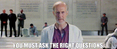 TechDogs-"Why Prompt Engineering Might Be The Most Underrated Tech Skill Today?"-"A GIF Of I, Robot's Dr. Lanning Saying, "You Must Ask The Right Questions.""
