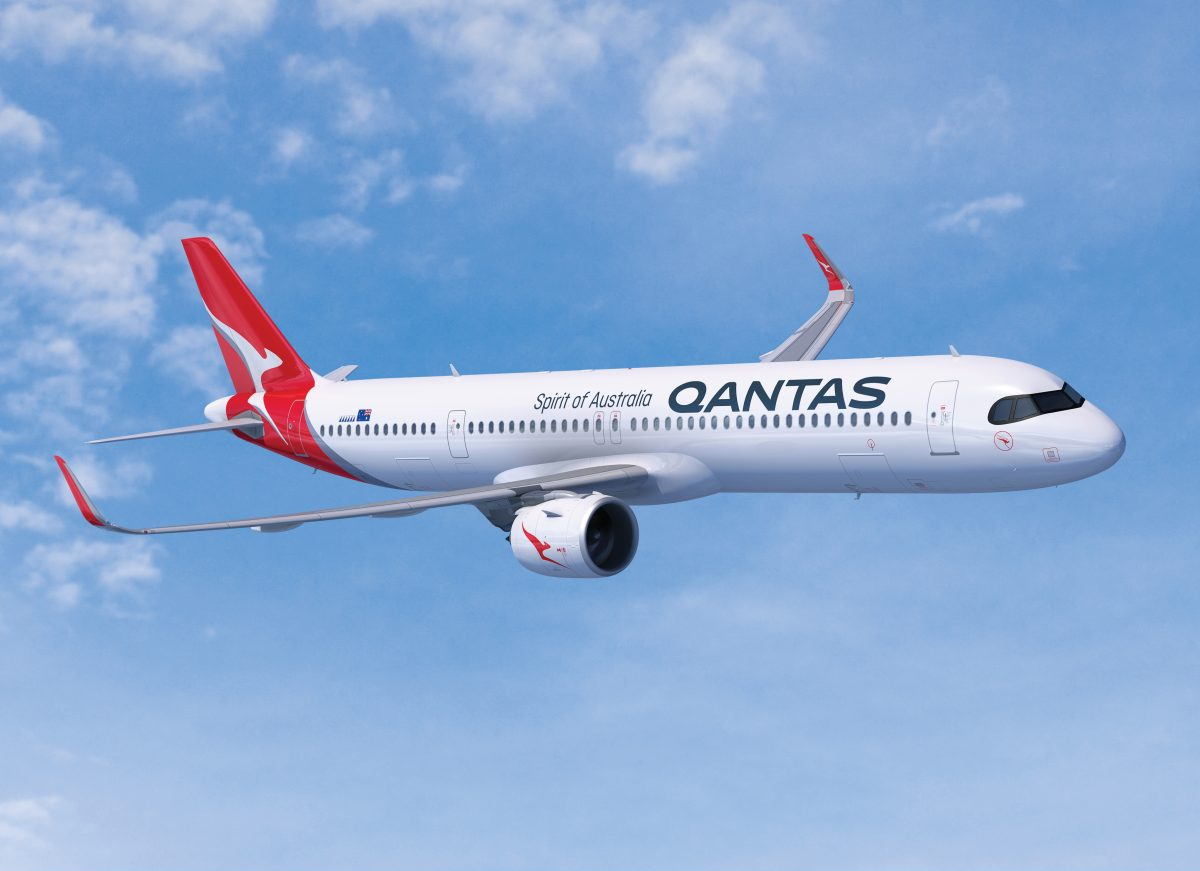 TechDogs-"An Image Of A Qantas Airplane"