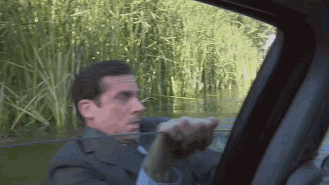 TechDogs-"Generative AI"-Michael Scott And Dwight Drive Car Into Lake Following GPS Instructions"