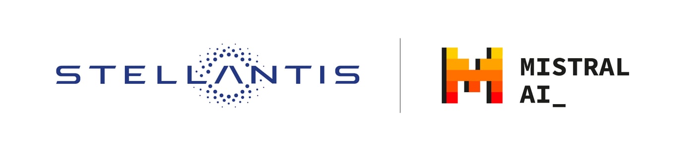 TechDogs-"An Image With The Logos Of Stellantis And Mistral AI"