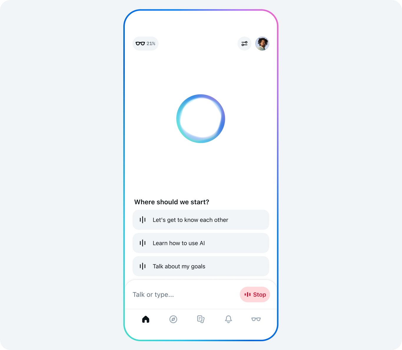 TechDogs-"An Image Showing Voice Interaction Feature From The Meta AI App"