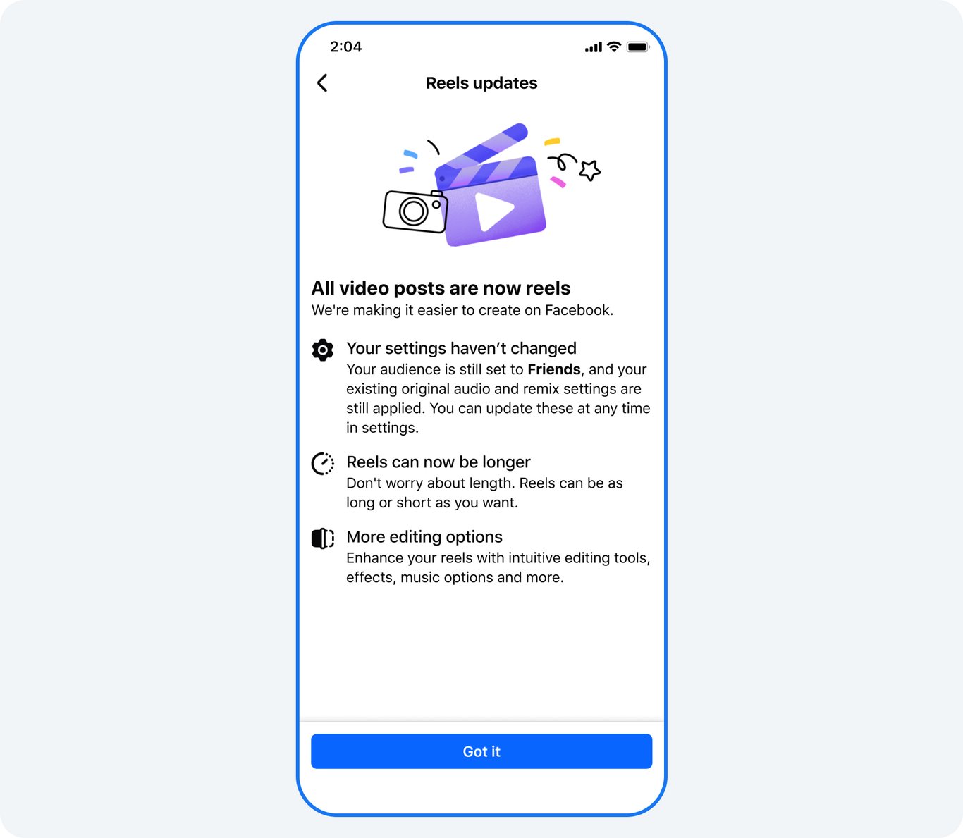 TechDogs-An Image Showing Facebook’s New Reel Feature Interface"