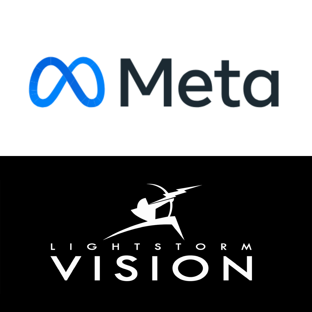 TechDogs-"An Image With The Logos Of Meta And Lightstorm Vision"