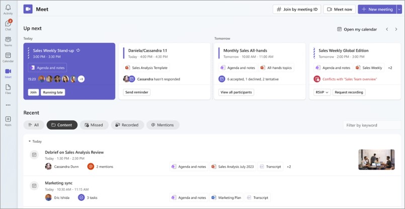 TechDogs-“Tool 1: Microsoft Teams Platform” - “A Screenshot Of Microsoft Teams Platform Dashboard”