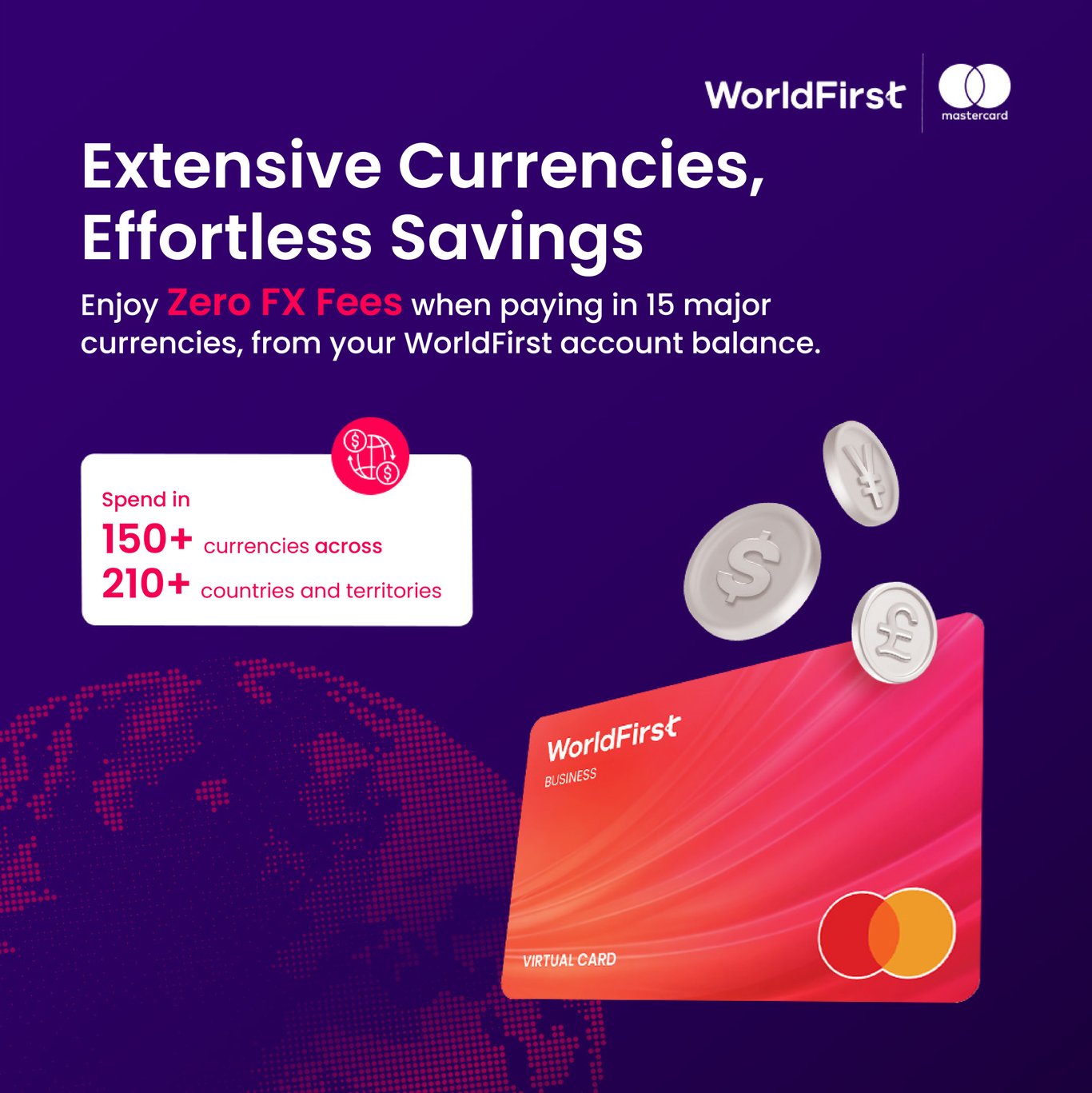 TechDogs-"An Image Depicting The Features And Benefits Of WorldFirst's World Card"