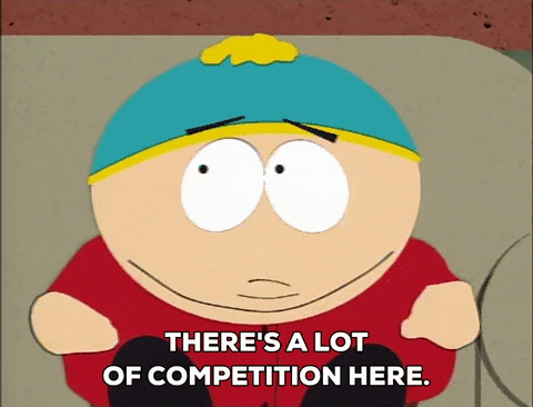 TechDogs-"What Does The Competition Look Like In 2025?"-"A Gif From South Park With A Text - There's A Lot Of Competition Here"