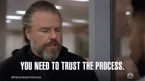 TechDogs-"How Does Asset Management Optimization Work?"-"A Gif Of A Man Saying Trust The Process"