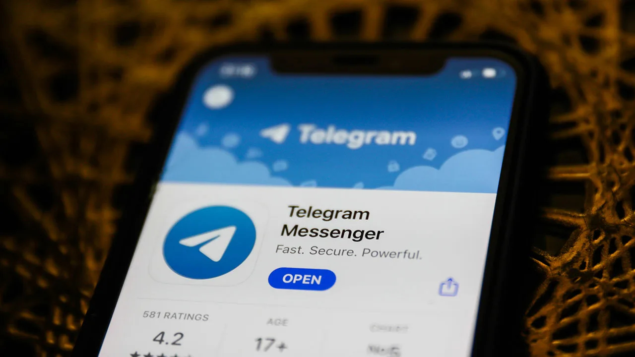 TechDogs-"An Image Of Telegram's Logo On A Mobile Phone"