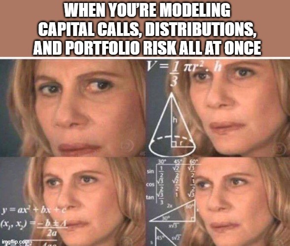 TechDogs-"The Art Of Cash Flow Modeling"-"A Confused Math Lady Meme About Portfolio Medeling"