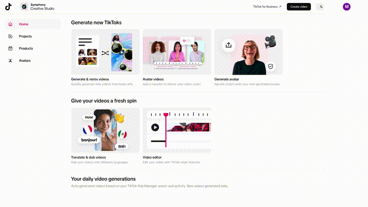 TechDogs-"A GIF Depicting The Use Of TikTok’s Symphony Creative Studio"