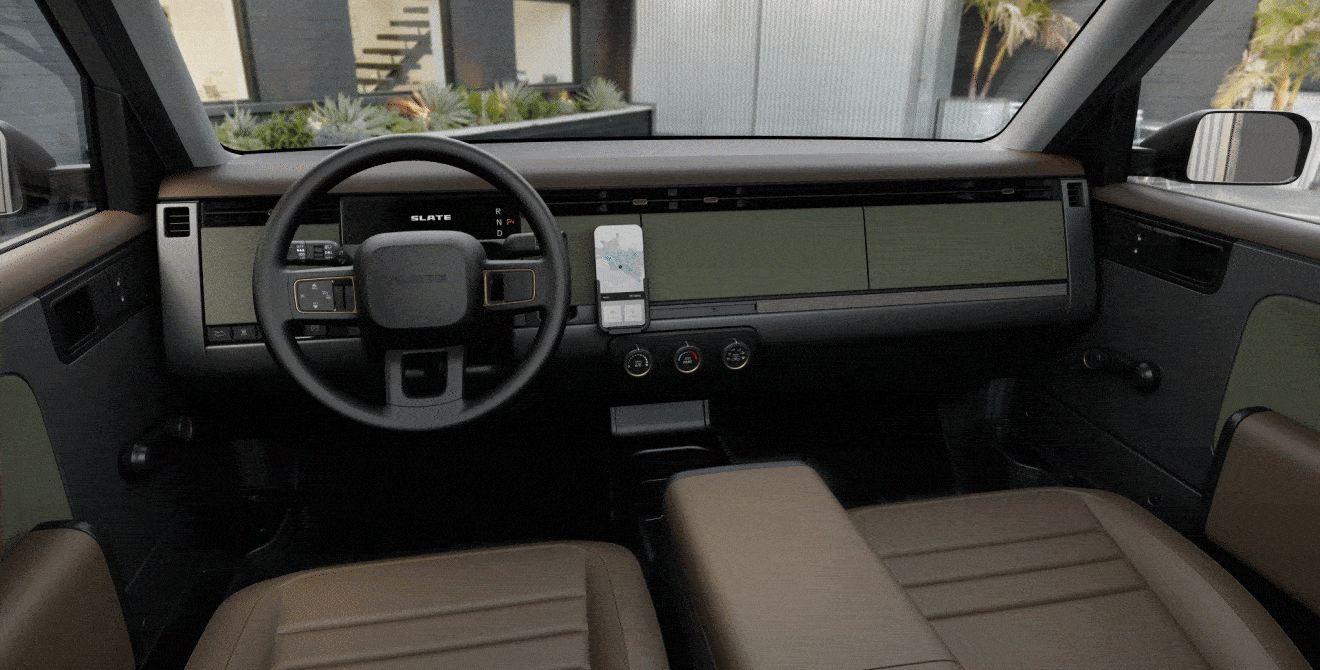 TechDogs-"A GIF Showing The Various Interiors Of Slate's Trucks"