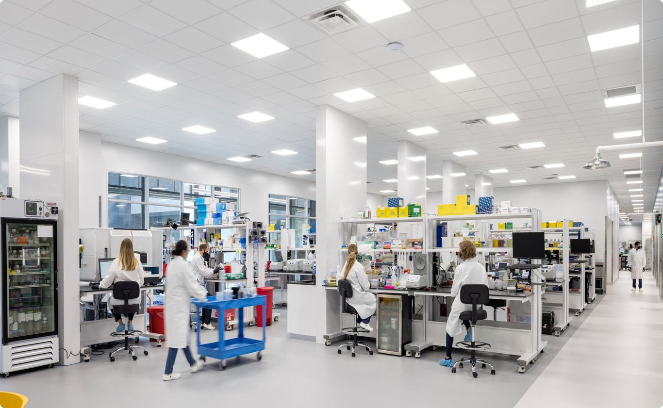 TechDogs-"An Image Representing Absci's 77,000+ Square Foot Wet Lab"