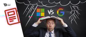 TechDogs-"Microsoft Accuses Google Of Influencing Cloud Regulation In Europe"