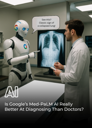 TechDogs-"Is Google’s Med-PaLM AI Really Better At Diagnosing Than Doctors?"