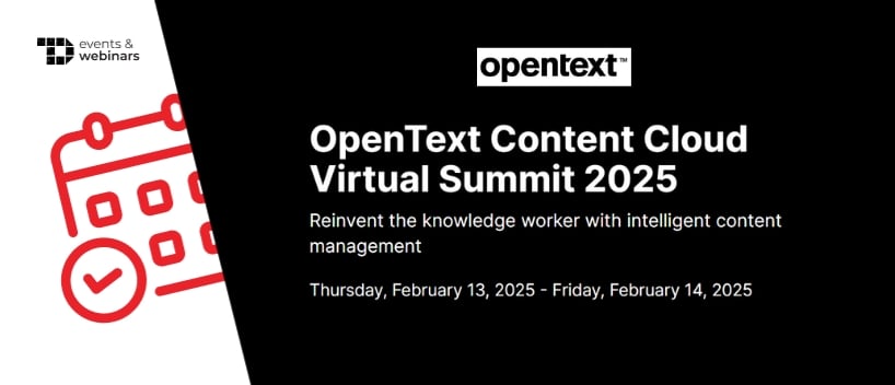 TechDogs-"OpenText Content Cloud Virtual Summit 2025"
