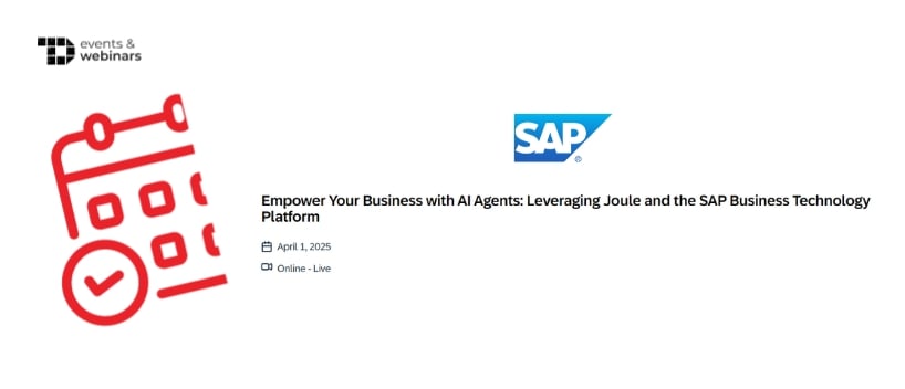 TechDogs-"Empower Your Business with AI Agents: Leveraging Joule and the SAP Business Technology Platform"