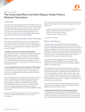 The Surprising Ways that Inline Bypass Protects Business Operations