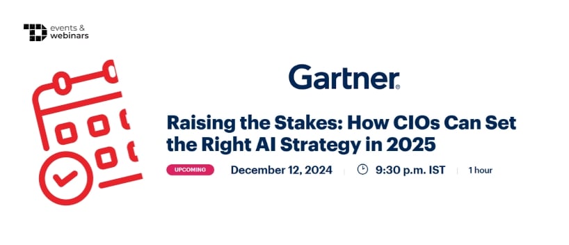 TechDogs-"Raising the Stakes: How CIOs Can Set the Right AI Strategy in 2025"