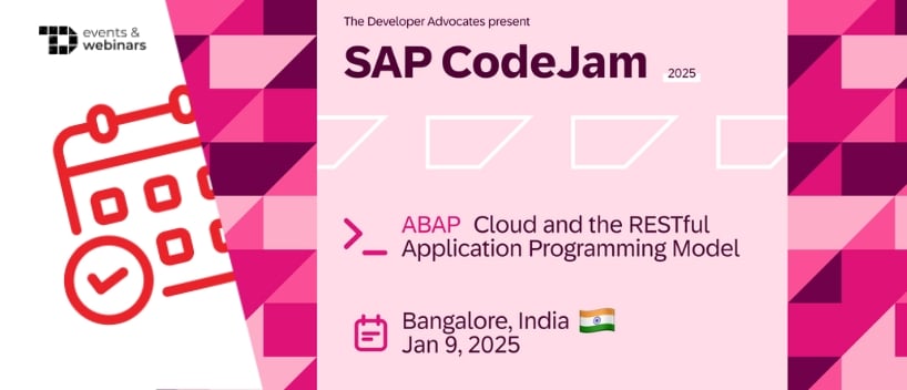 TechDogs-"SAP CodeJam ABAP: SAP BTP, ABAP Environment & RAP (Bangalore, India)"