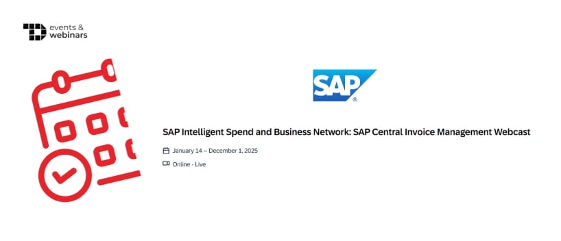 TechDogs-"SAP Intelligent Spend and Business Network: SAP Central Invoice Management Webcast"