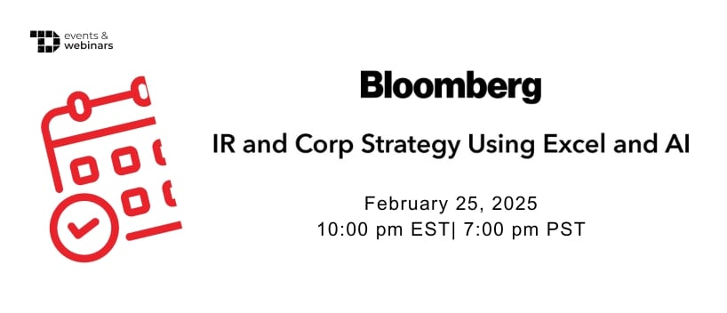 TechDogs-"IR and Corp Strategy Using Excel and AI"