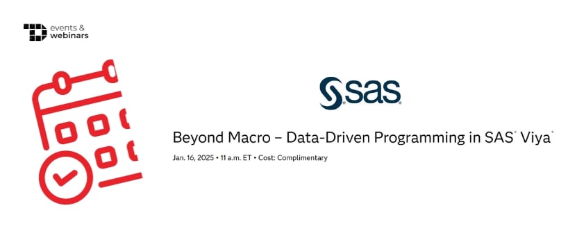 TechDogs-"Beyond Macro – Data-Driven Programming in SAS Viya"