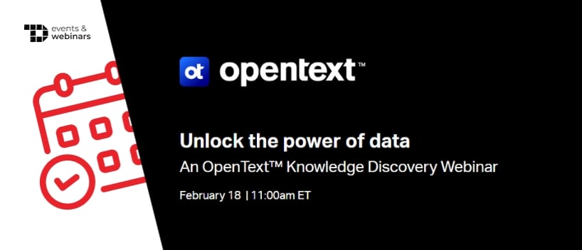 TechDogs-"Unlock the Power of Data an OpenText™ Knowledge Discovery Webinar"