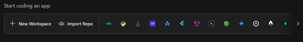 TechDogs-"Upload A Compressed Archive"-"Firebase Studio Home Screen Displaying AI-Powered Workspace, App Code, And Mobile Preview"