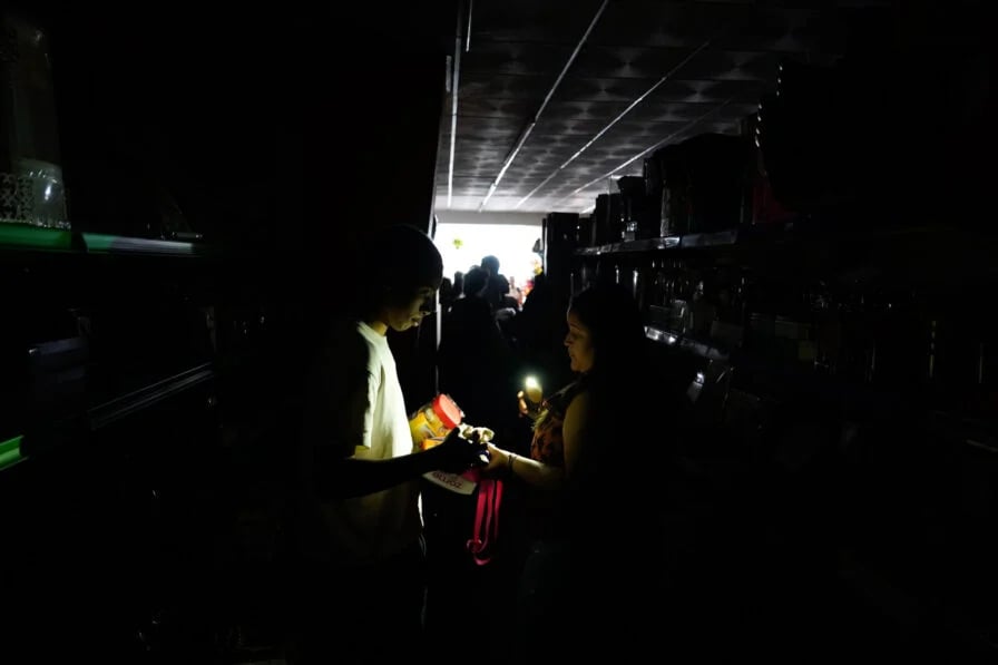 TechDogs-"An Image Showing Madrid’s Plaza Mayor Square During Blackout"