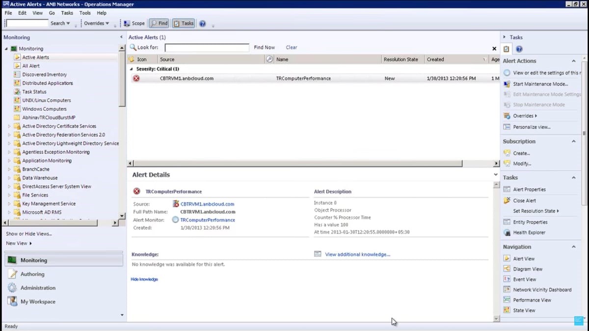 TechDogs-"Tool 2: Microsoft System Center"-"An Image Showing The User Interface Of Microsoft System Center"