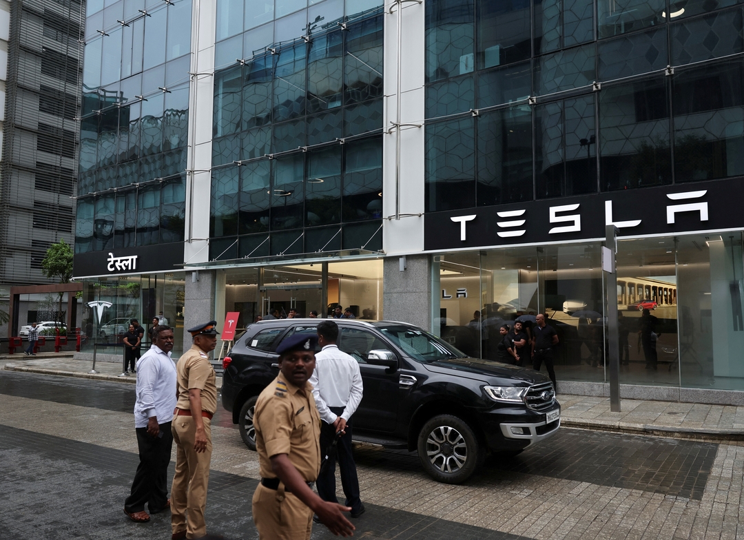 TechDogs-"Tesla Opens First Showroom In Mumbai Marking Entry Into Indian Market"
