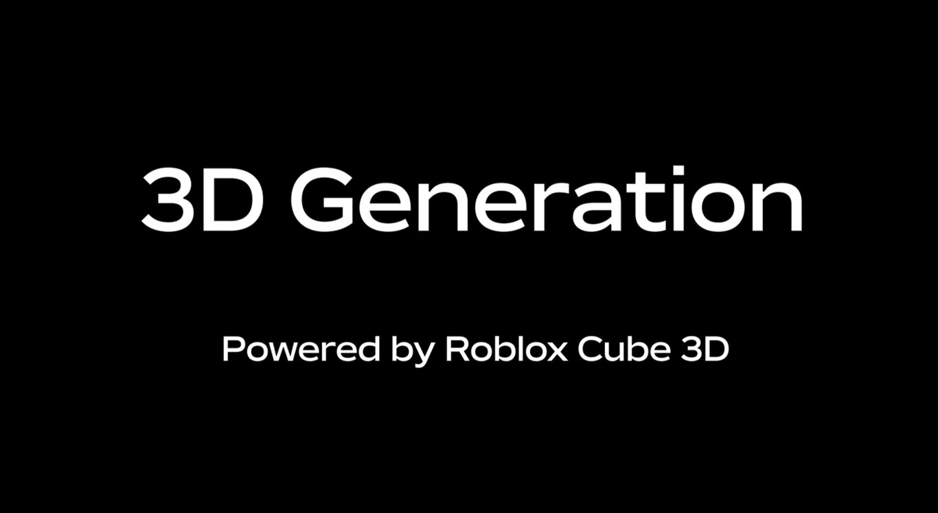 TechDogs-"An Image From Roblox With The Text - 3D Generation Now On Roblox"