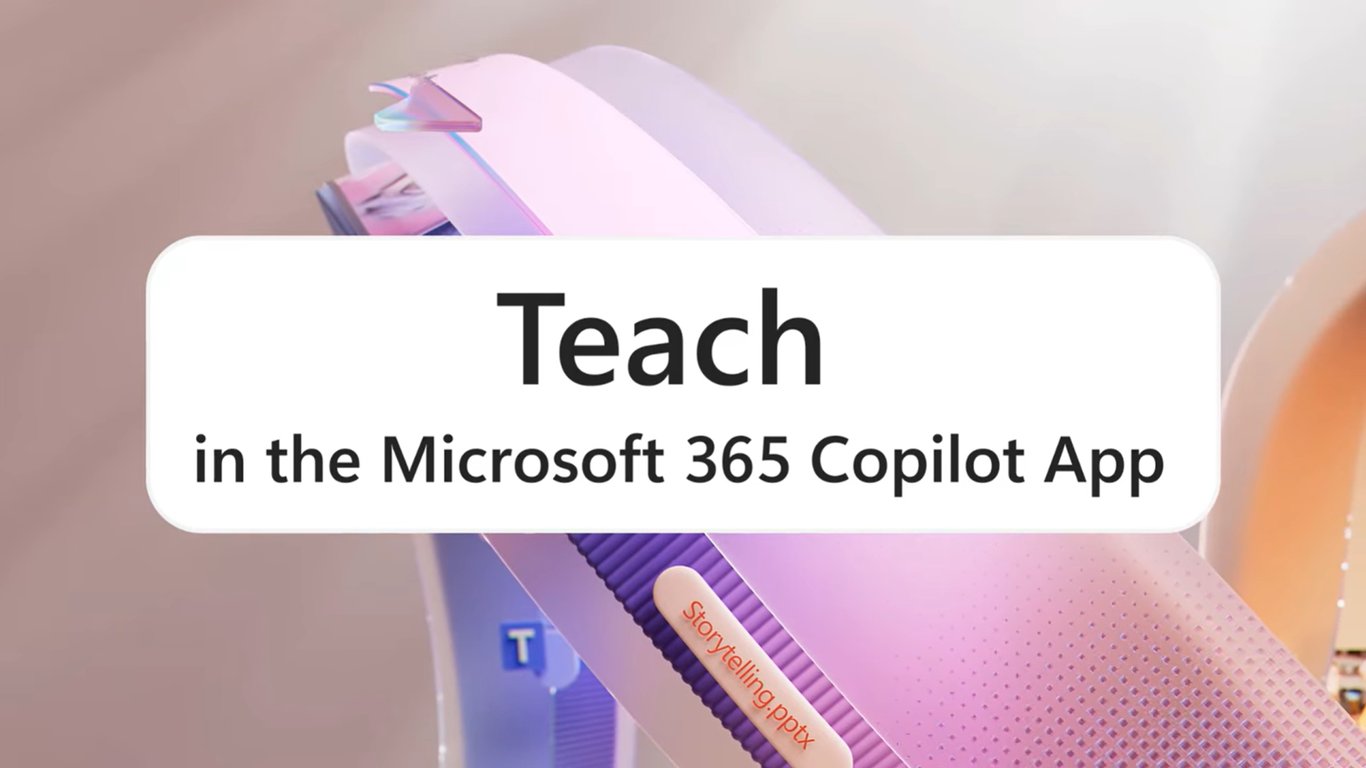 TechDogs-"An Image From A YouTube Video Showing How Microsoft 365 Copilot App Works For Education"
