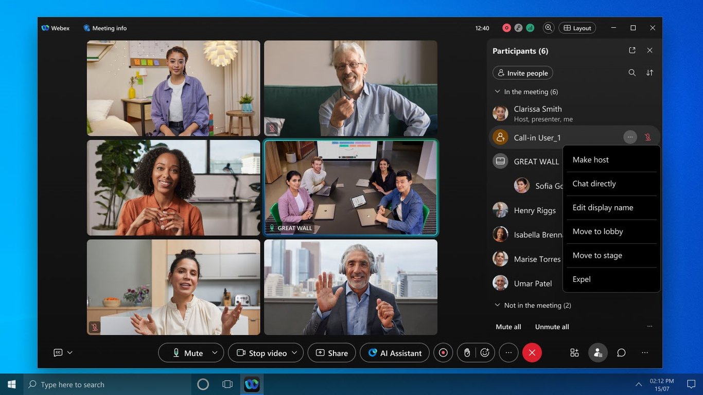 TechDogs-“Tool 3: Webex Suite Platform” - “A Screenshot Of Webex Suite Platform Dashboard”
