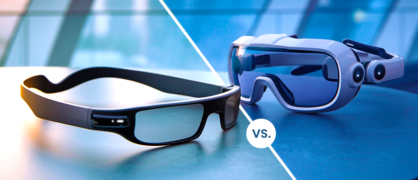 TechDogs-"What’s The Difference Between Smart Glasses And AR/VR Headsets?"-"An Image Showing Smart Glasses Vs VR Headsets"