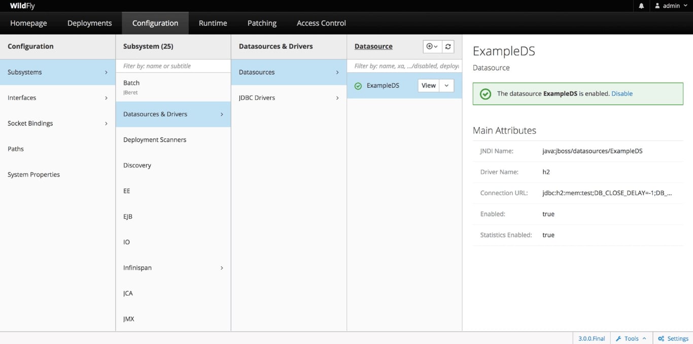 TechDogs-"Tool 4: WildFly"-"An Image Showing The Dashboard Of WildFly"