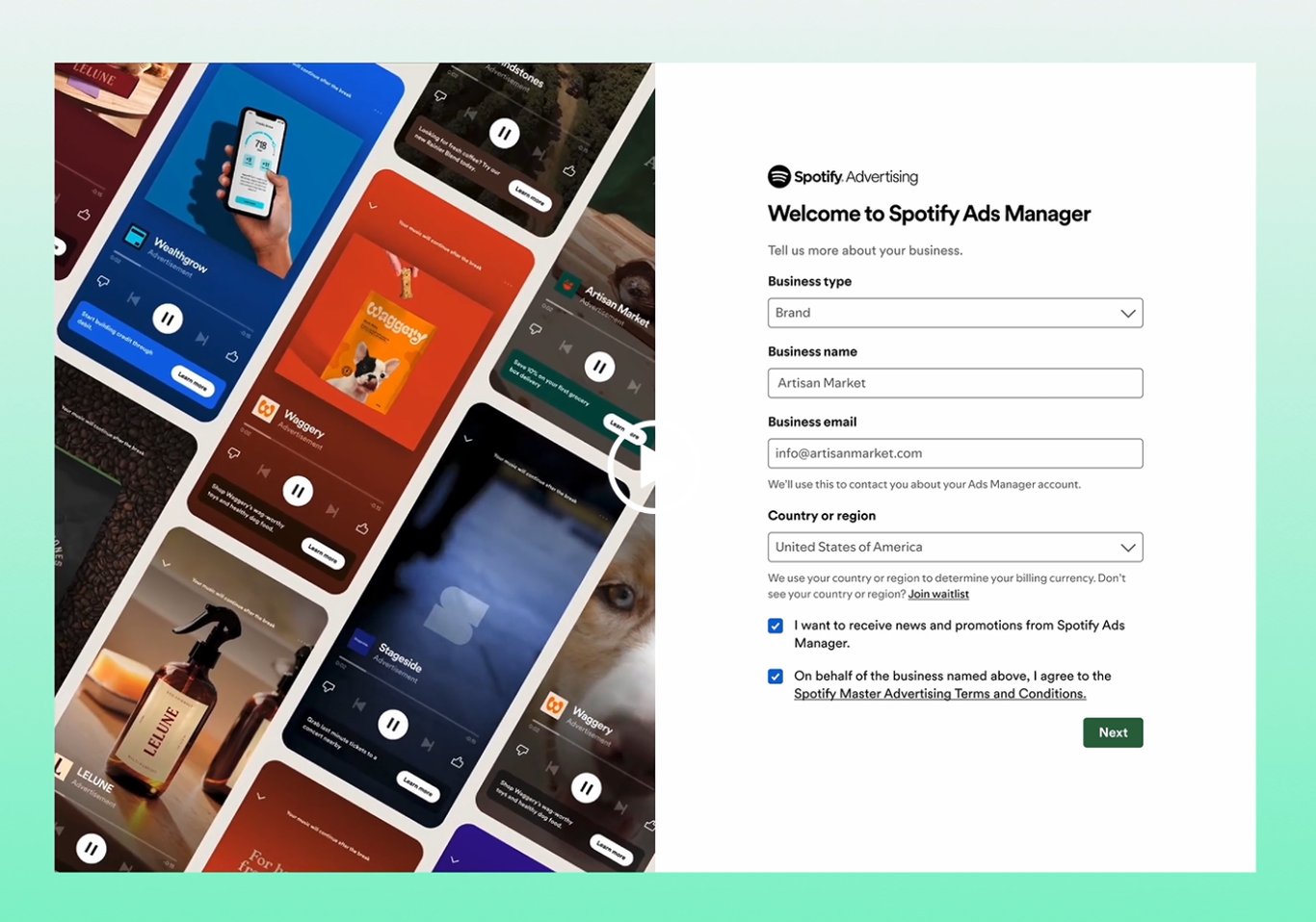 TechDogs-"An Image With A Screenshot Of Spotify Ads Manager"