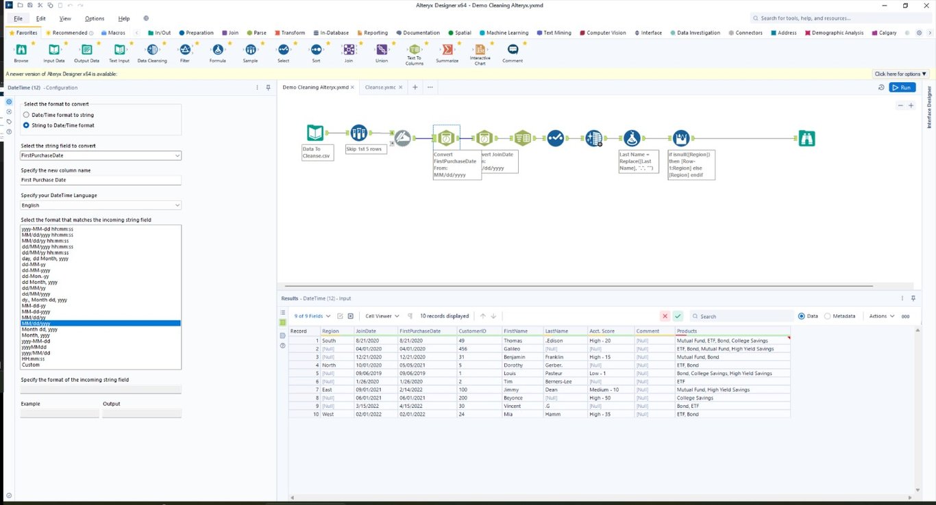TechDogs-“Tool 5: Alteryx Designer” - “A Screenshot Of Alteryx Designer Dashboard”