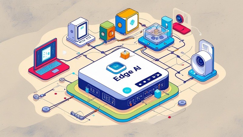 TechDogs-"Applications Of Edge AI In Consumer Devices"-"An Image Showing Edge AI Setup"