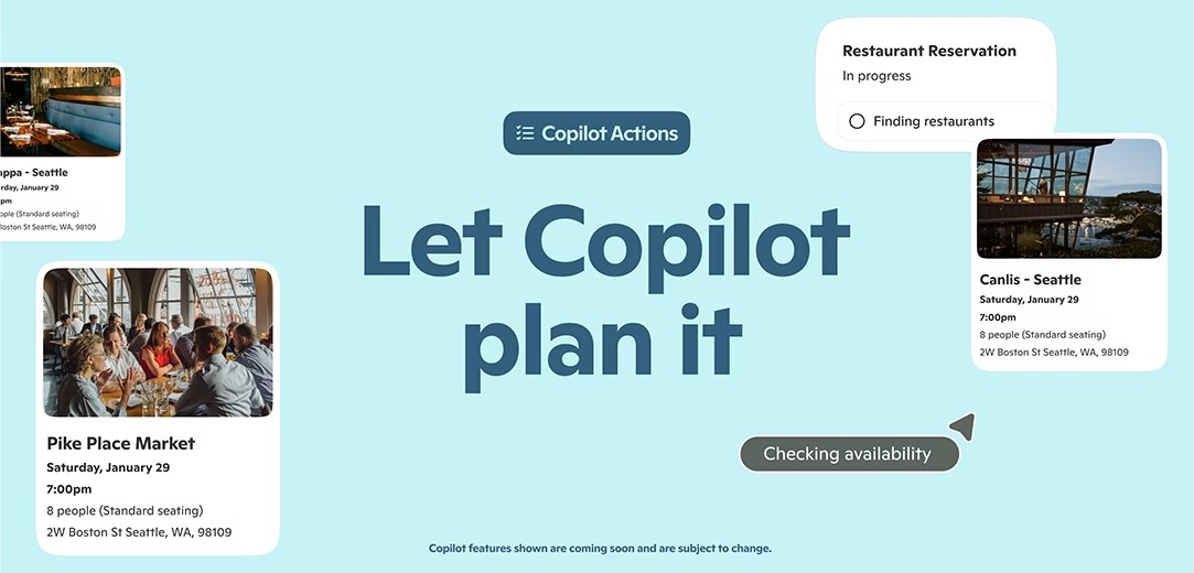 TechDogs-"What Is The New Copilot Actions Feature?"-"An Image Depicting The New Microsoft Copilot Actions Feature"