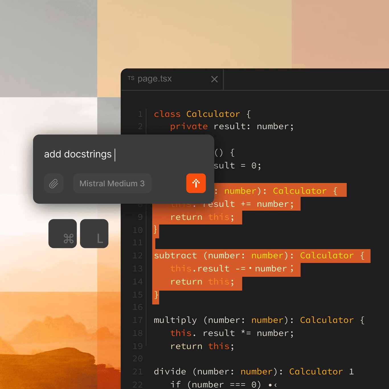 TechDogs-"Multilanguage Support"-"An Image Showing Mistral Code In Action"